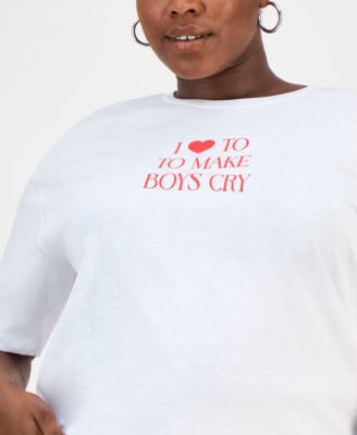 Trendy Plus Size Cherry Graphic T-Shirt