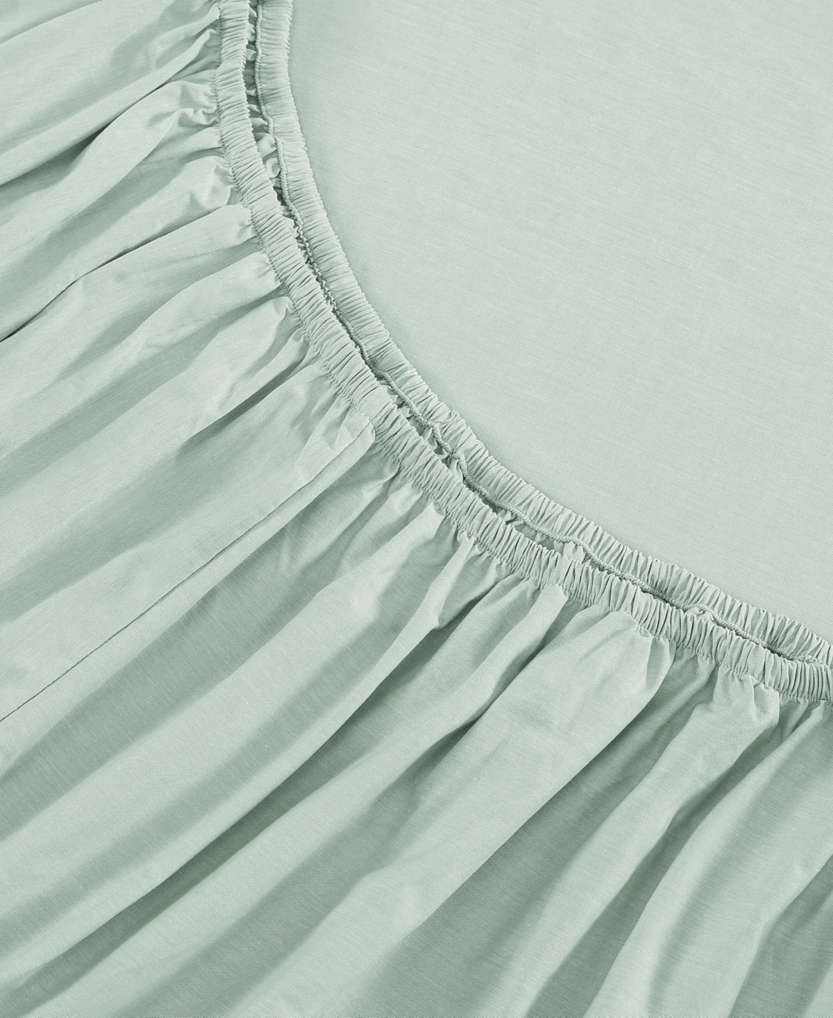 TOMMY HILFIGER SOLID 144-THREAD COUNT COTTON CHAMBRAY WASHED 4-PC. SHEET SET, FULL 