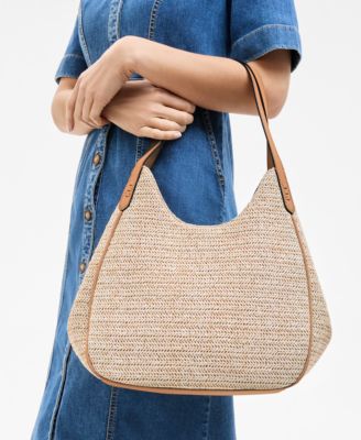Straw Medium 4-Poster Tote, Exclusively at Macy's