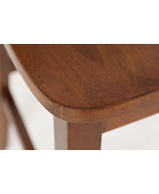 Simplicity Solid Wood Classic X-Back Counter Stool (Set of 2)