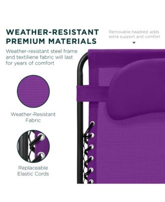 Oversized Zero Gravity Chair, Folding Outdoor Patio Recliner w/ Cup Holder