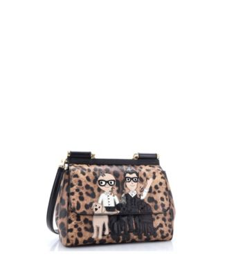 Бывшая в употреблении сумка Dolce & Gabbana Small Family Miss Sicily из сафьяновой кожи в стиле пэчворк