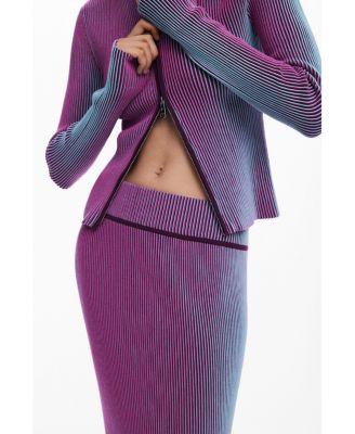 Women's Vertical striped skirt