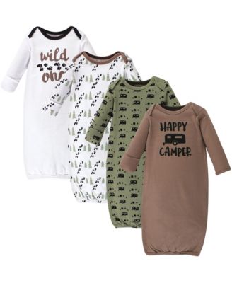 Ultra-Soft Interlock Fabric 4-Pack Gowns