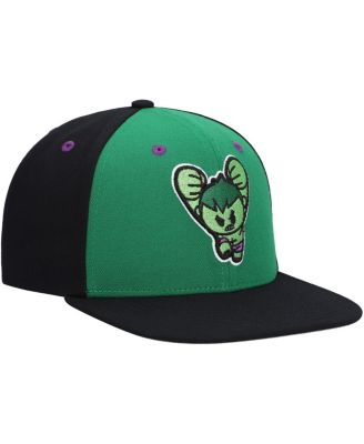 Big Boys and Girls Green Hulk Chibi Glow-in-the-Dark Snapback Hat