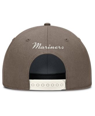 Мужская коричневая кепка Nike Seattle Mariners Rise Performance с регулируемой посадкой