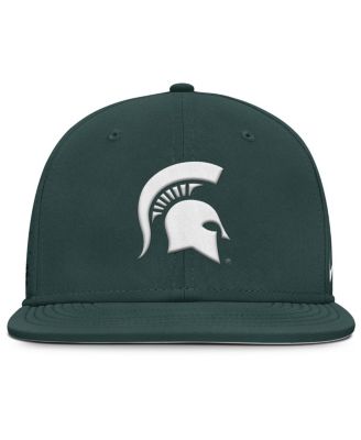 Men's Green Michigan State Spartans On-Field Dugout True Performance Fitted Hat