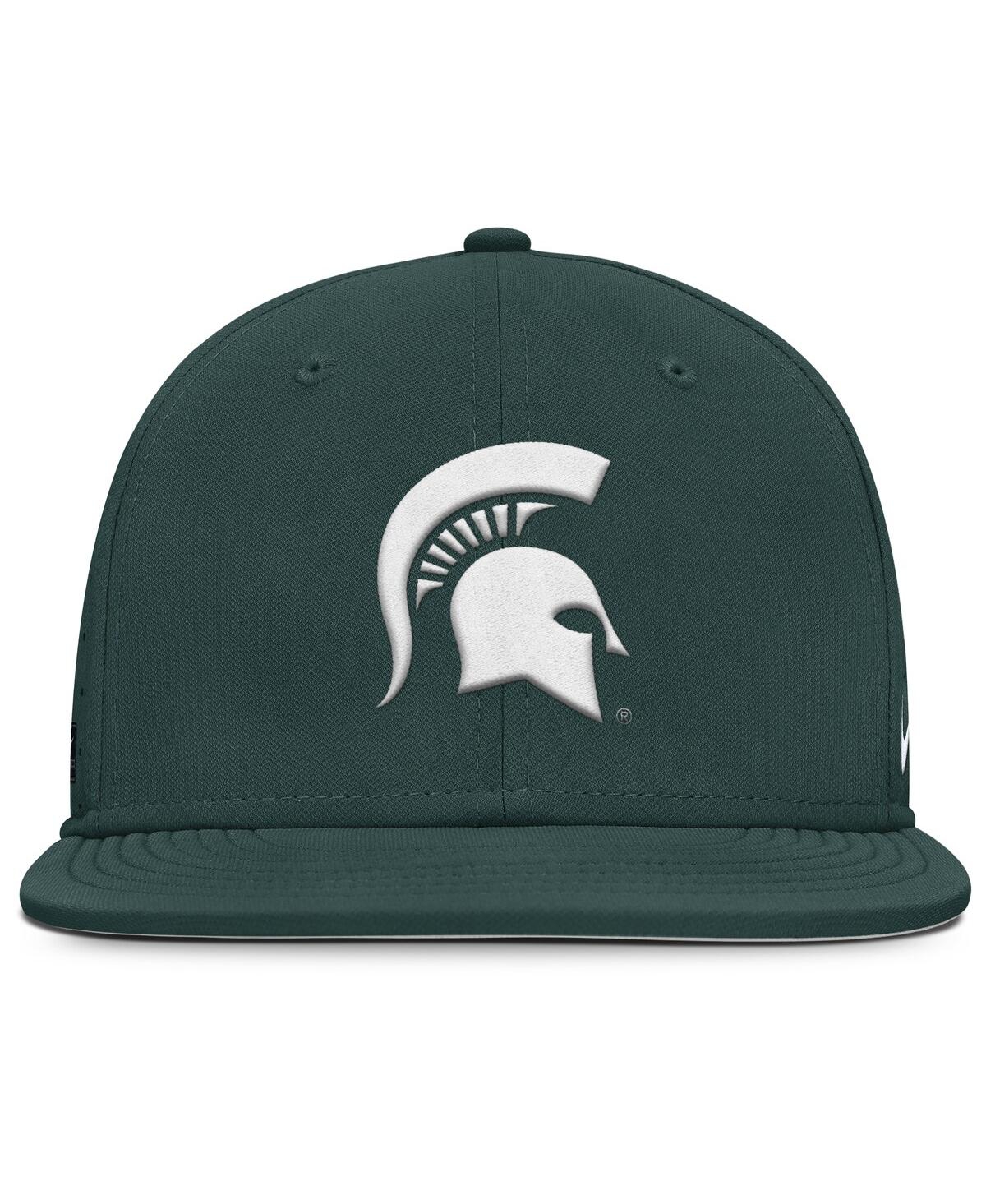 Nike Green Michigan State Spartans On-field Pro Bill Snapback Hat In Green