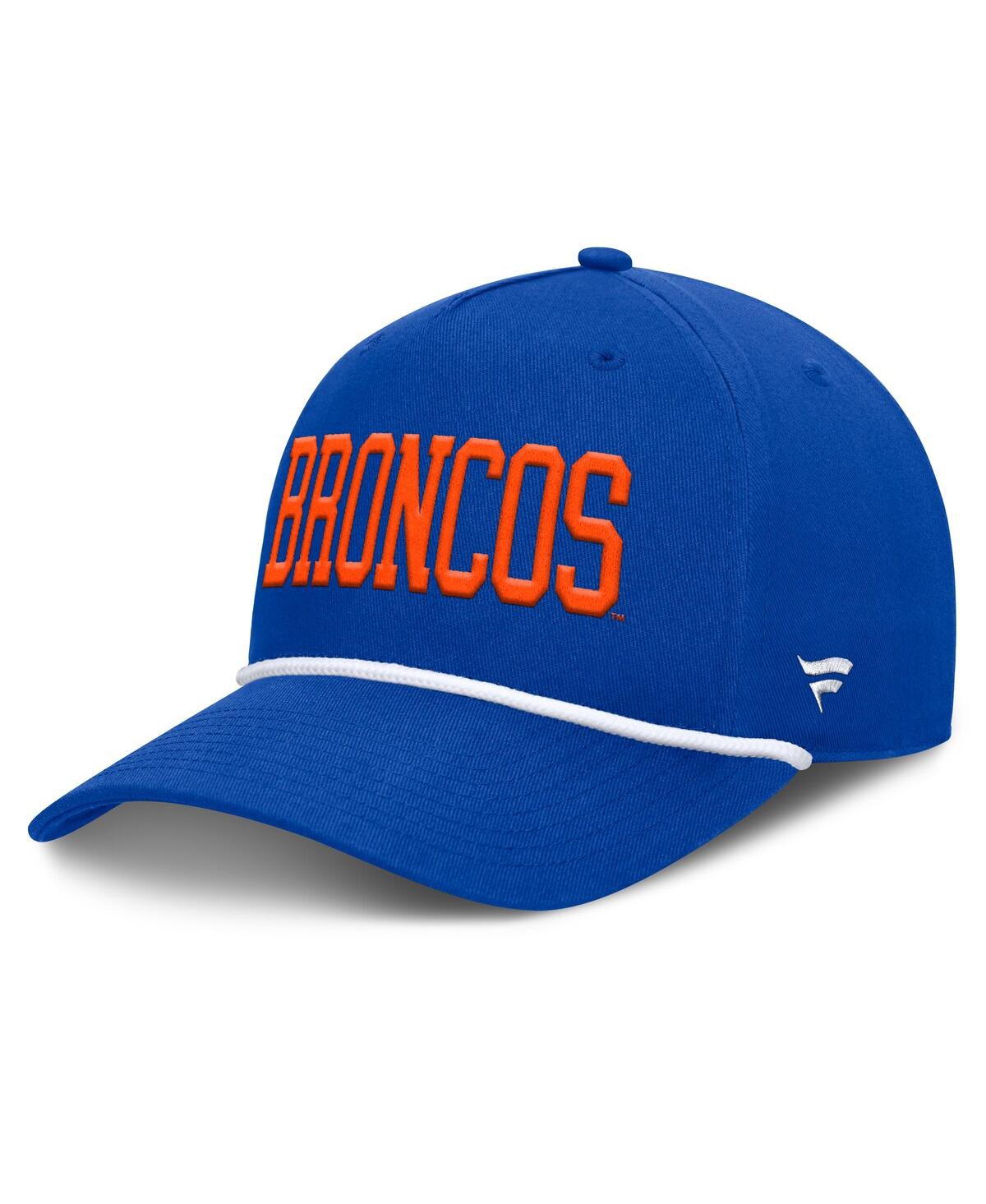FANATICS MEN'S ROYAL BOISE STATE BRONCOS FOUL BALL ROPE ADJUSTABLE HAT 