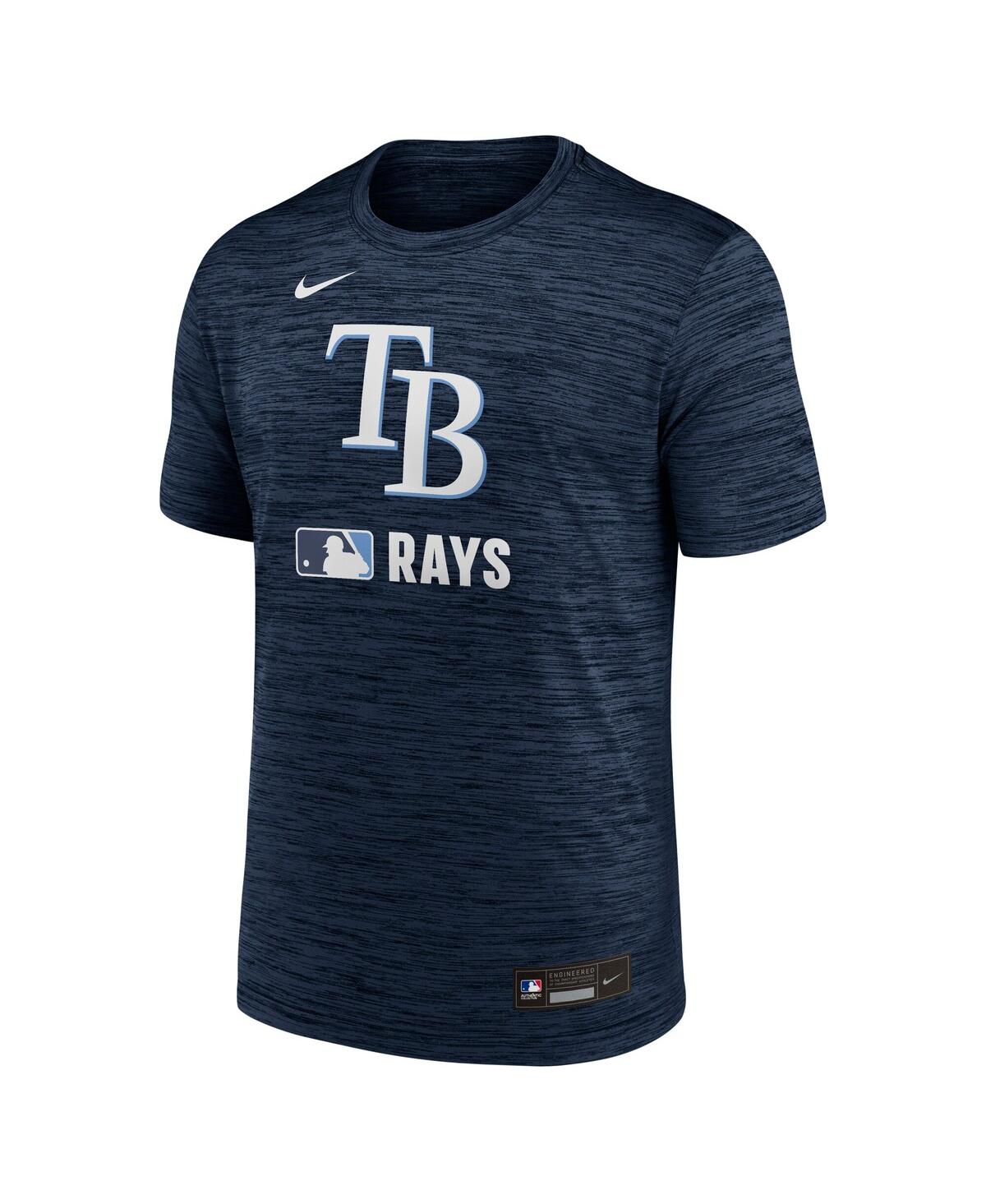 Nike Men's Navy Tampa Bay Rays Authentic Collection Velocity Performance Practice T-shirt In Blue