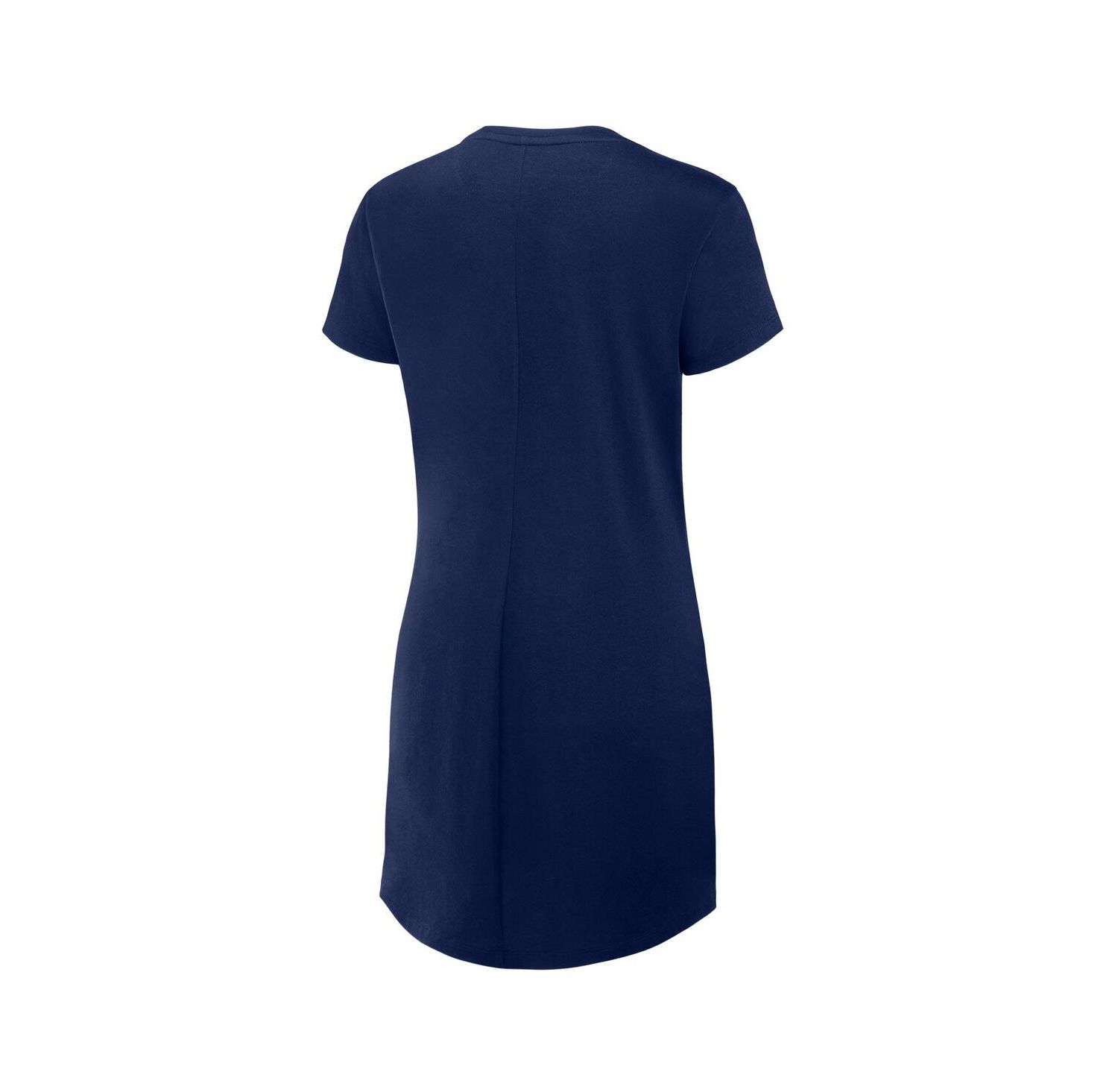 Women's Navy Notre Dame Fighting Irish Relaxed Fit Drape T-Shirt Dress