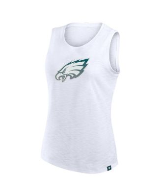 Женская белая майка Philadelphia Eagles Slub от Fanatics