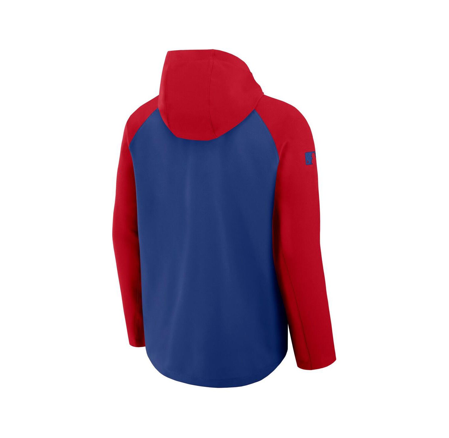 Men's Royal/Red Philadelphia Phillies Authentic Collection Raglan Performance Full-Zip Jacket