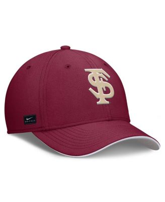 Men's Garnet Florida State Seminoles 2025 Dugout Coaches Rise Swoosh Performance Flex Hat