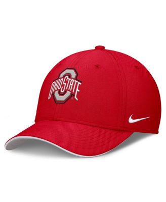Nike - Men's  Scarlet Ohio State Buckeyes 2025 Dugout Coaches Rise Swoosh Performance Flex Hat