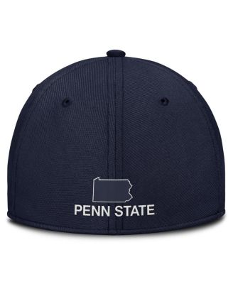 Мужская кепка Nike Navy Penn State Nittany Lions 2025 Dugout Coachs Rise Swoosh Performance Flex от Nike.