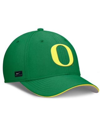 Men's Green Oregon Ducks 2025 Dugout Coaches Rise Swoosh Performance Flex Hat