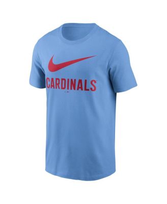 Nike - Men's Light Blue St. Louis Cardinals Swoosh T-shirt