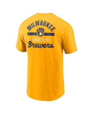 Мужская футболка Nike Gold Milwaukee Brewers, ставшая 2-м хитом продаж
