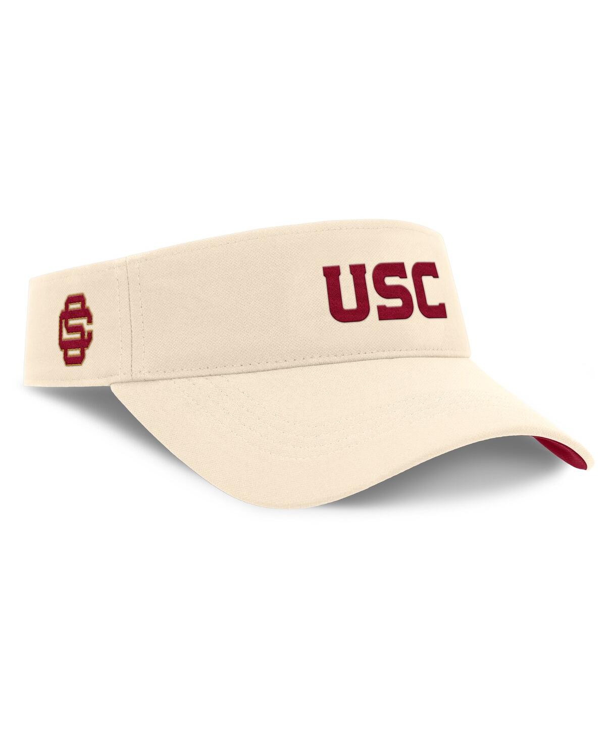 Nike Men's Natural Usc Trojans Primetime Ace Adjustable Visor Hat - Natural
