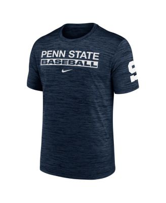Мужская футболка Nike Navy Penn State Nittany Lions Velocity Baseball с надписью Stack Performance.