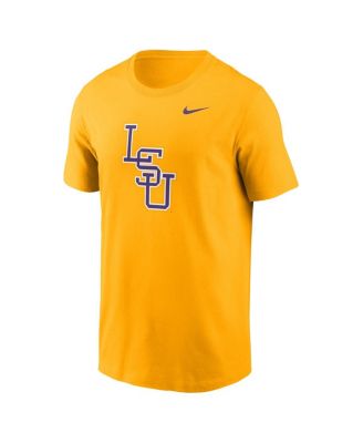 Мужская футболка Nike с золотым бейсбольным логотипом LSU Tigers