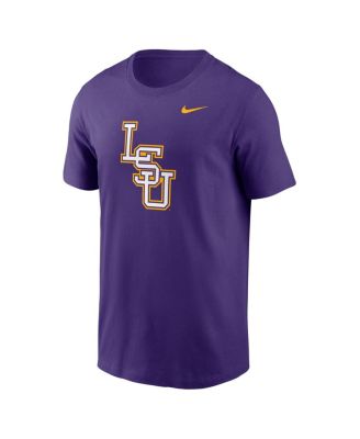 Men's Purple LSU Tigers Baseball Logo T-Shirt