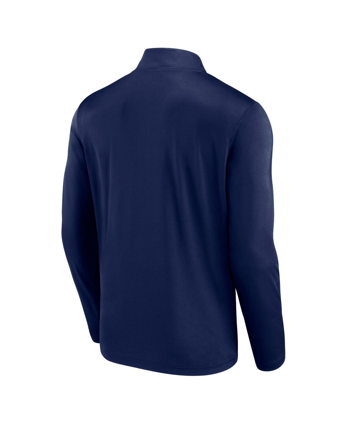 Fanatics Men's Navy Dallas Cowboys Head-to-head Quarter-zip Sweatshirt
