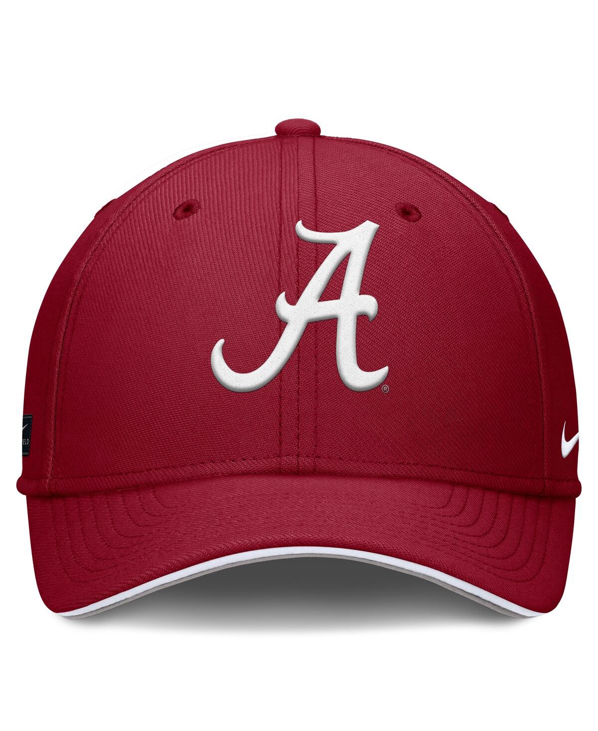Nike Men's Crimson Alabama Tide 2025 Dugout Coaches Rise Swoosh Performance Flex Hat