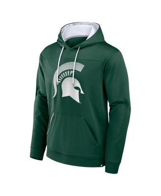 Men's Green Michigan State Spartans Defender Dot Faded Primary Pullover Hoodie