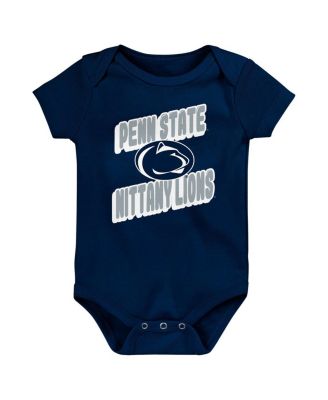 Newborn Navy Penn State Nittany Lions Sunday Comics Bodysuit 3-Pack