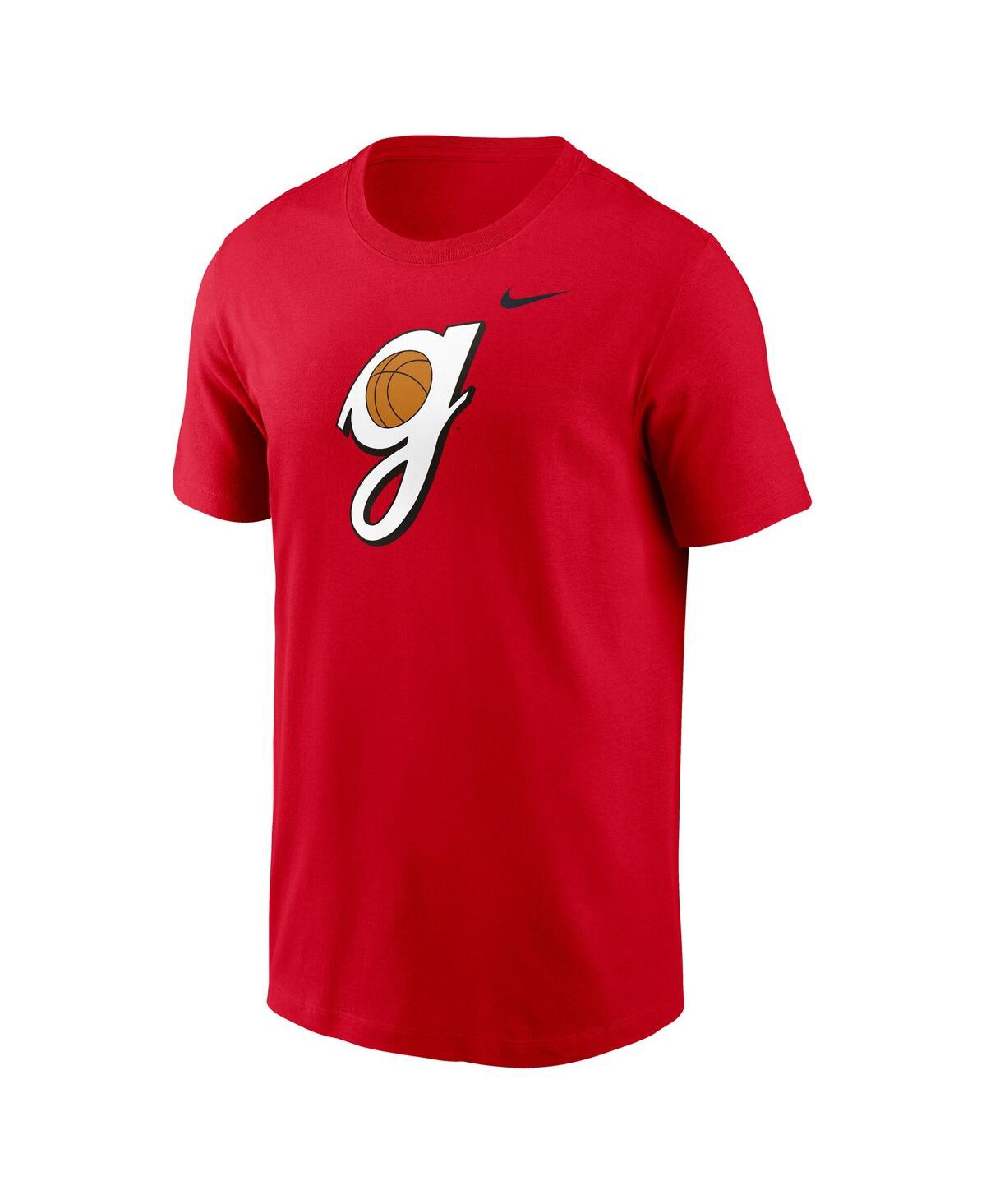 Nike Men's Red Georgia Bulldogs Basketball Logo T-shirt In Red