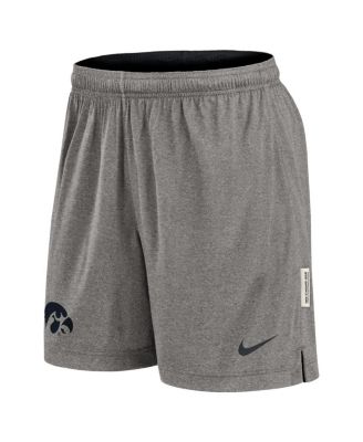 Мужские шорты Nike Black/Heather Gray Iowa Hawkeyes Player с реверсивным рисунком