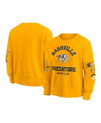 Fanatics - Women's  Gold Nashville Predators Go Team Pullover Sweatshirt