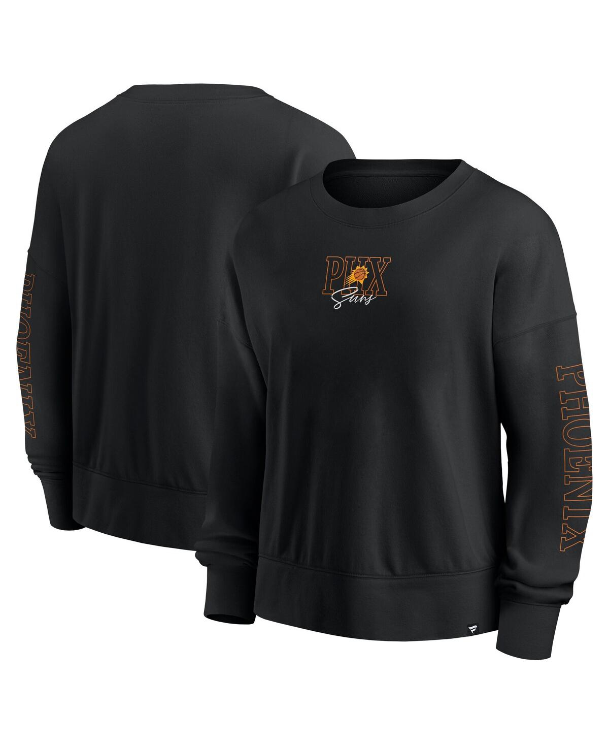 Women's Black Phoenix Suns Oversized Game Day Pullover Sweatshirt - Black
