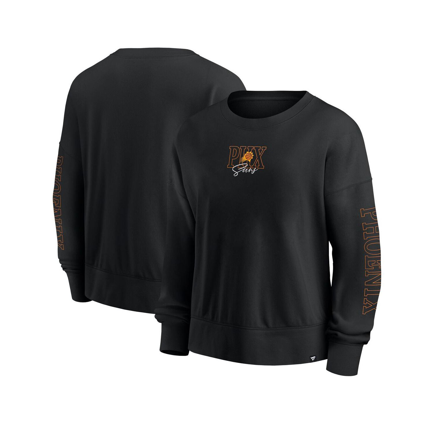 Women's Black Phoenix Suns Oversized Game Day Pullover Sweatshirt