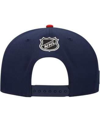 Мужская бейсболка Fanatics Navy/Red Washington Capitals, выбранная на драфте НХЛ 2025 года