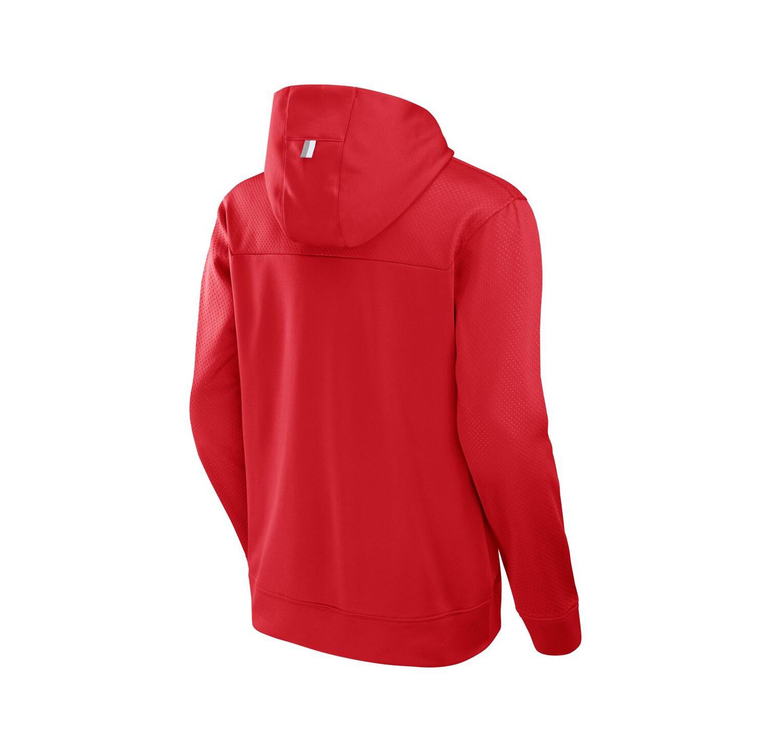 Men's Red Wisconsin Badgers Defender Dot Faded Primary Pullover Hoodie