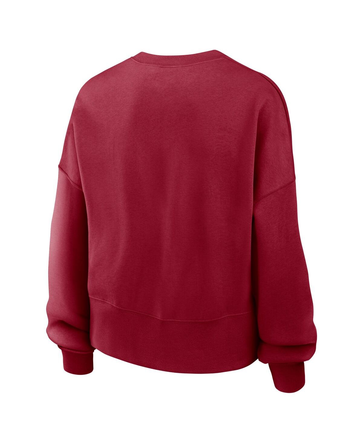 Nike Women's Cardinal Usc Trojans Oversized Essential Pullover Sweatshirt In Cardinal