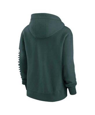 Женская зеленая куртка Nike Michigan State Spartans Oversize Lockup Phoenix с капюшоном на молнии от Nike
