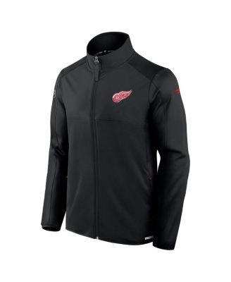 Мужская черная флисовая куртка Fanatics Detroit Red Wings Authentic Pro Rink с застежкой на молнию