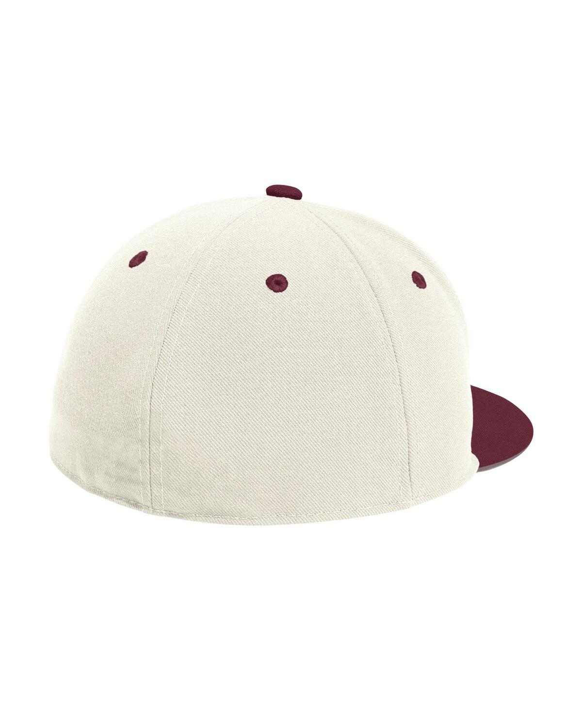 ADIDAS ORIGINALS MEN'S CREAM TEXAS A&M AGGIES ON-FIELD FITTED BASEBALL HAT 