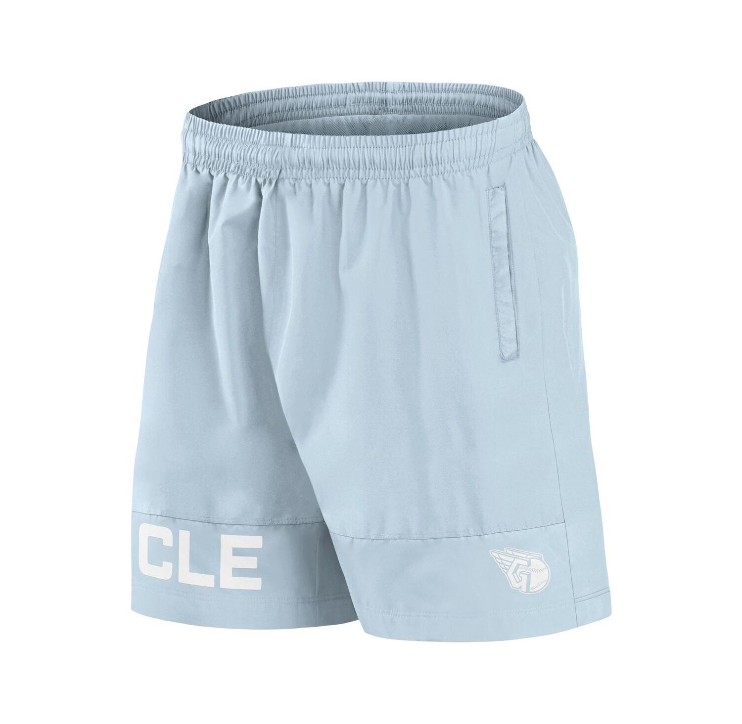 Men's Light Blue Cleveland Guardians Elements Swim Shorts