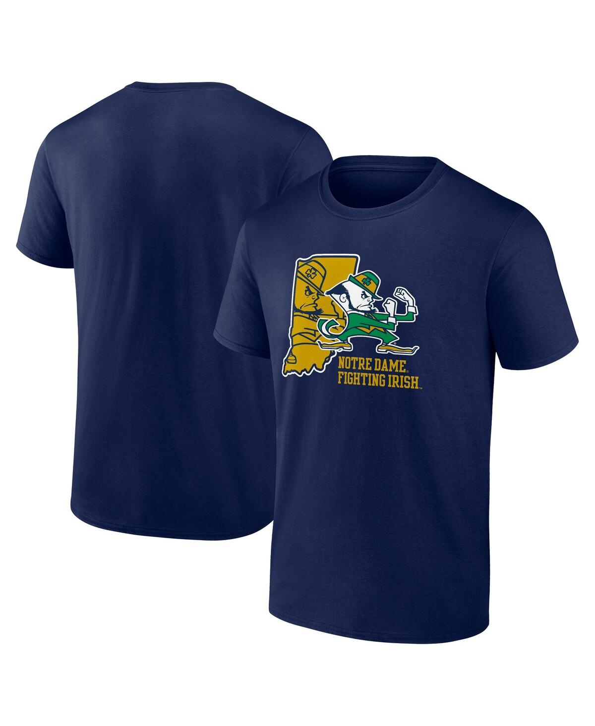 Fanatics Men's Navy Notre Dame Fighting Irish State Lock In T-shirt