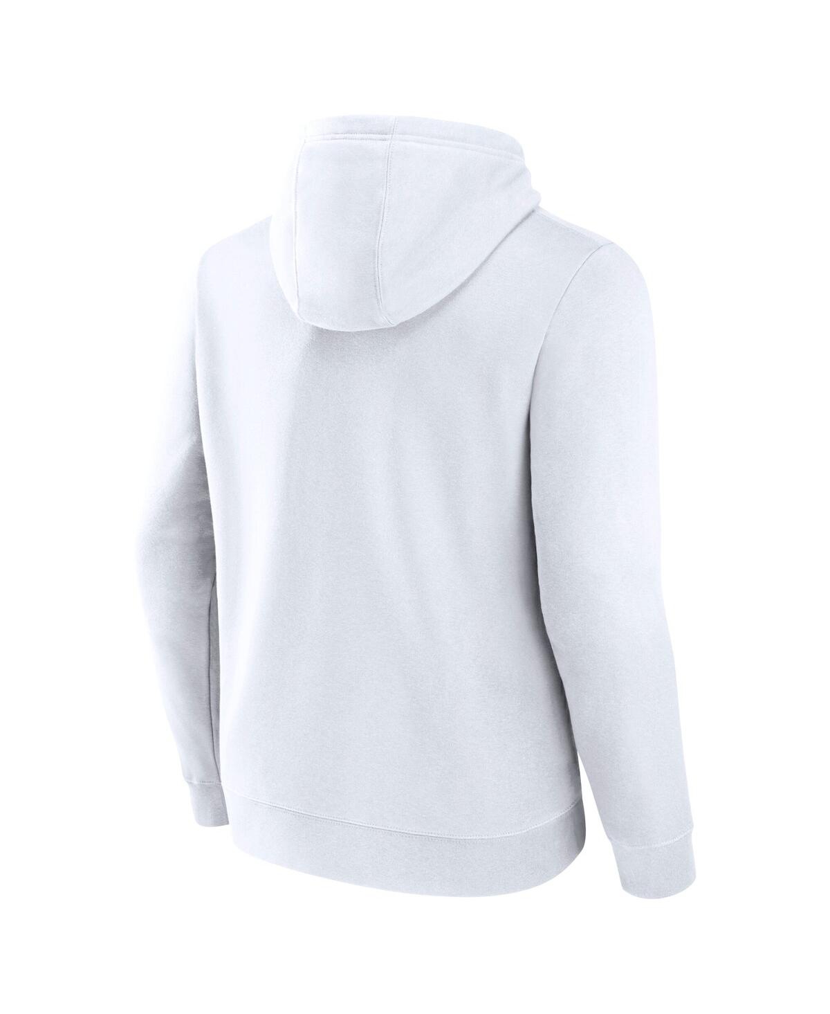 Fanatics Men's White Indiana State Sycamores Primary Logo Pullover Hoodie In White