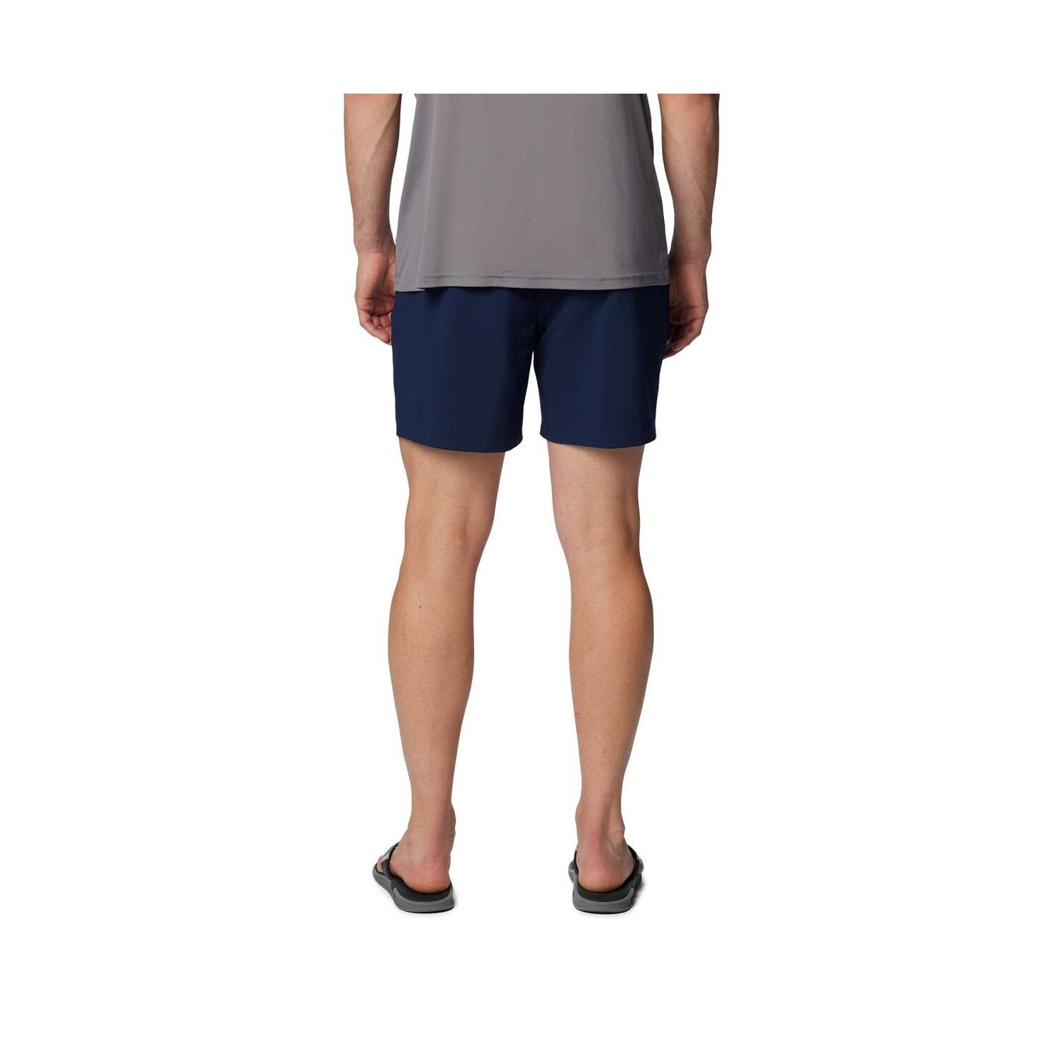 Men's Navy West Virginia Mountaineers PFG Terminal Roamer Omni-Shade Stretch Shorts