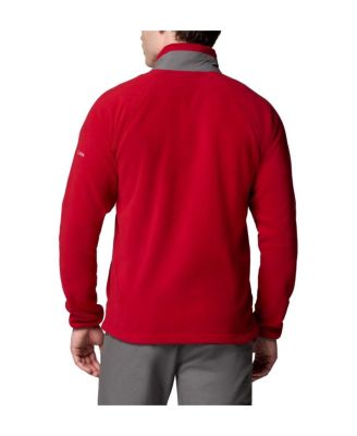 Мужская малиновая куртка-реглан Oklahoma Sooners Flanker IV из флиса Columbia Crimson на молнии