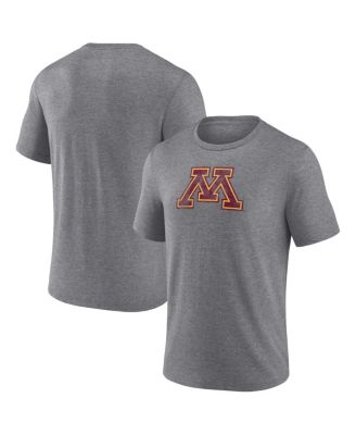 Fanatics - Men's  Gray Minnesota Golden Gophers Classical Primary Logo Tri-Blend T-shirt