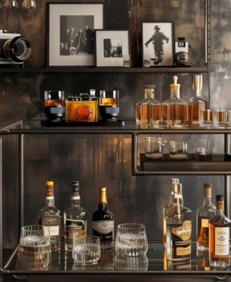 Camera Shaped Wine and Whiskey Decanter Set