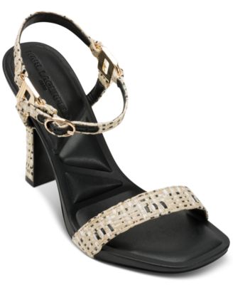 Cybil High-Heel Square-Toe Sandals